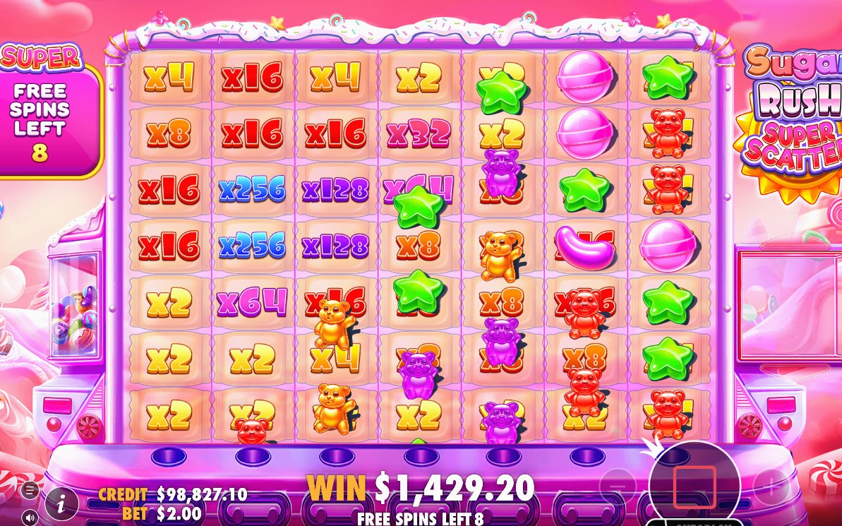 Free Spins round start after scatter symbols land
