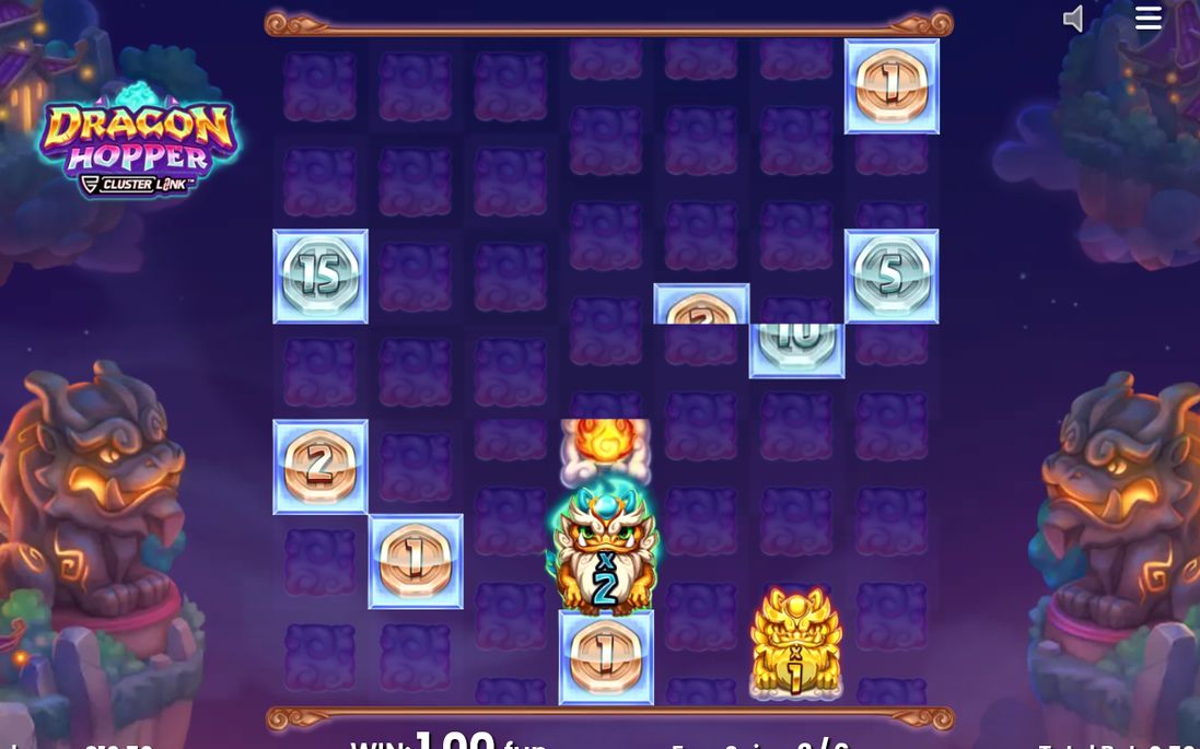 Free Spins Feature screen as the round begins