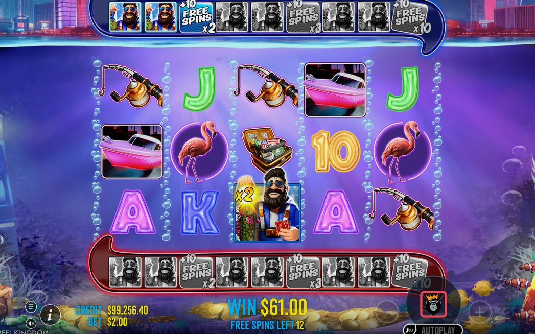 Retrigger adds 10 spins and raises collection multiplier