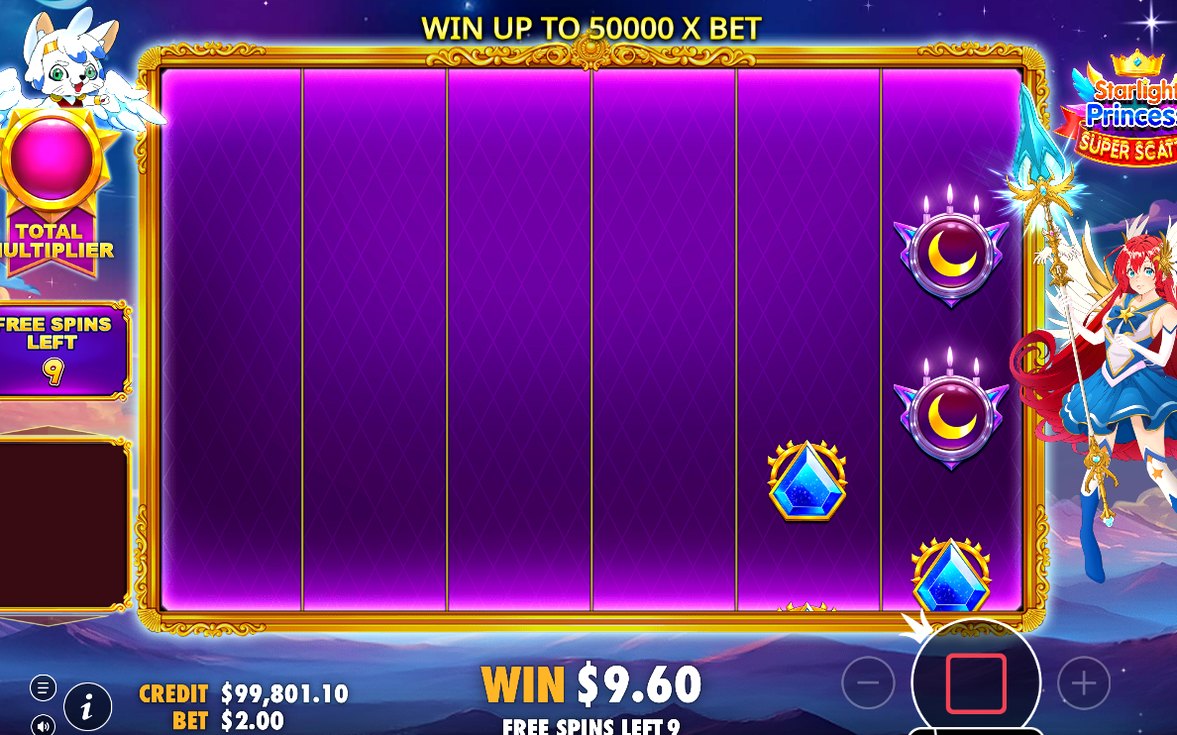 Free Spins round on special reel strips